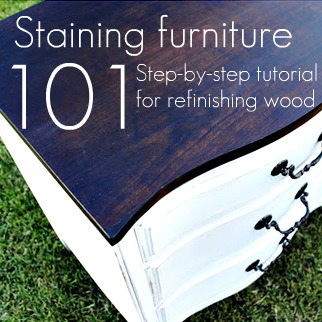 how to wood stain furniture